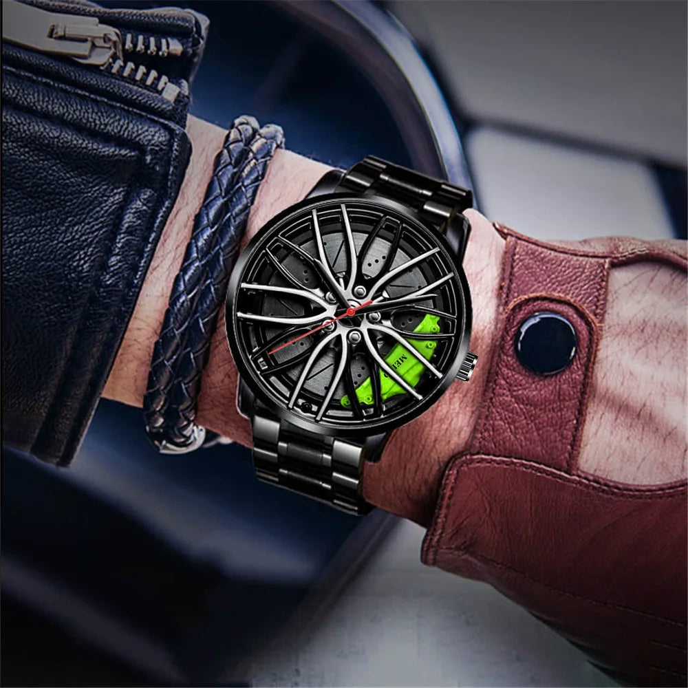 Watches Men Car Wheel 3D