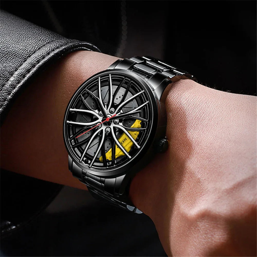 Watches Men Car Wheel 3D